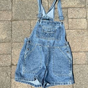 Jean Short Overalls with TONS of pockets M